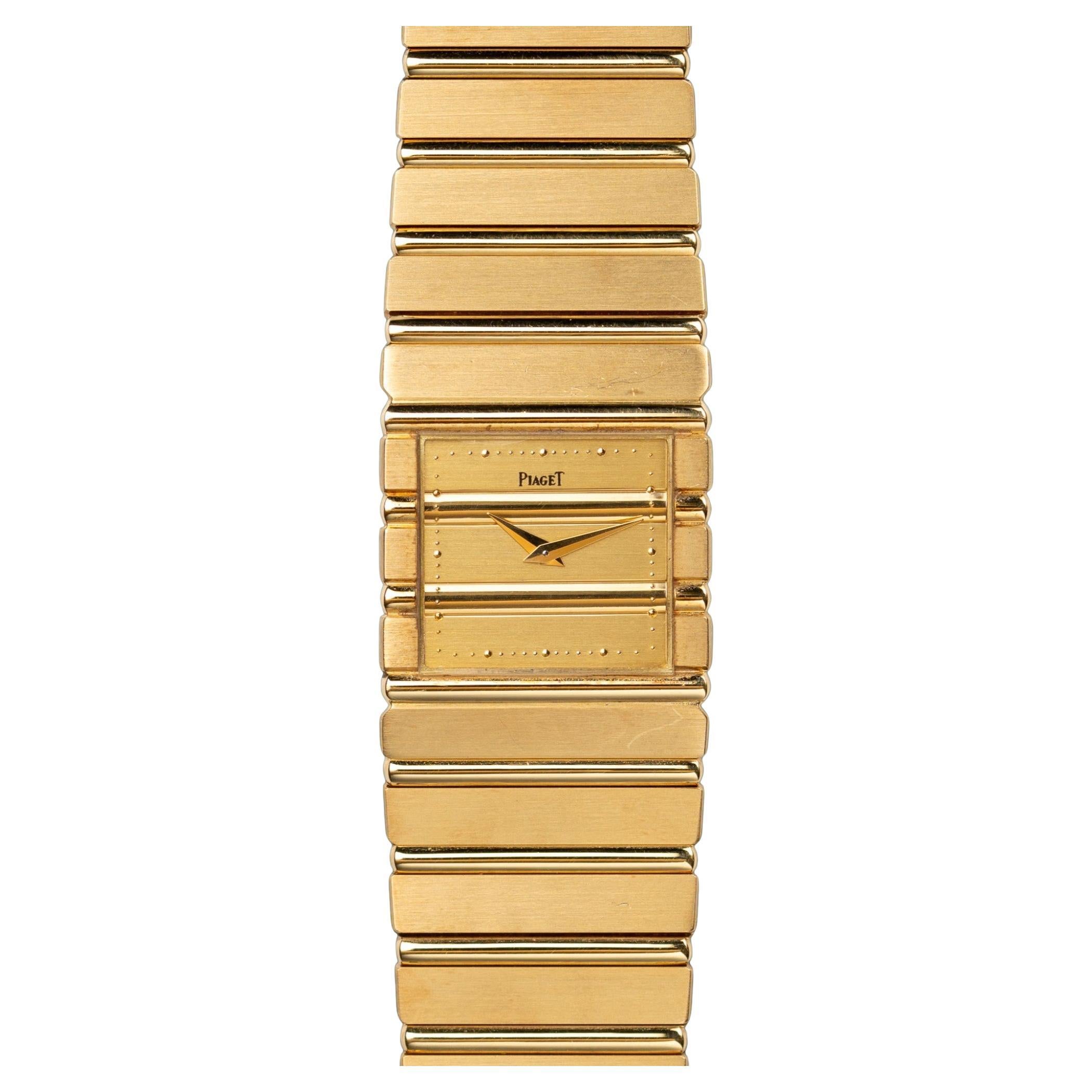 Piaget Polo Jumbo 7131 C701 Champagne Dial 18k YG 1980s