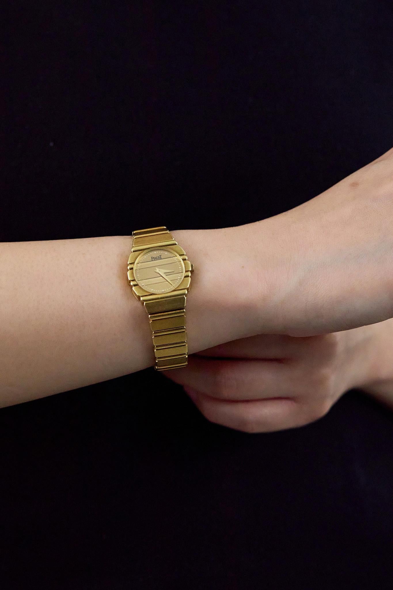 Montre pour dames Piaget Polo en or jaune 18 carats en vente 1