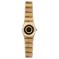 Piaget Polo Mini 8286 C701 Big Diamond Bezel Onyx dial 18k YG