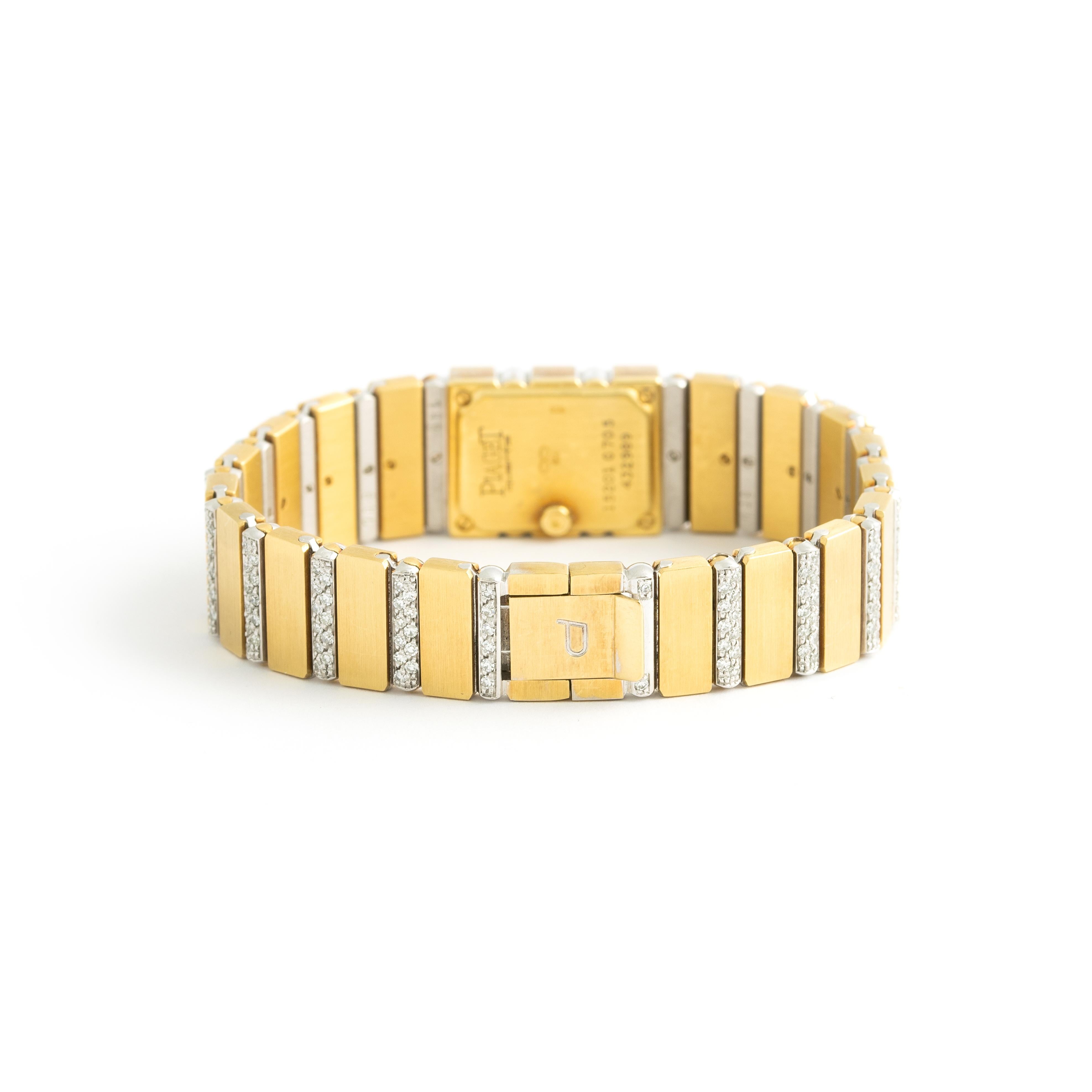 Taille ronde Polo Piaget Mini en or jaune 18 carats avec diamants en vente