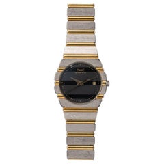 Piaget Polo Small 15761 C701 Deux Or Black Dial 18k WG/YG