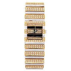 Vintage Piaget Polo Two-Tone Gold Diamond Watch