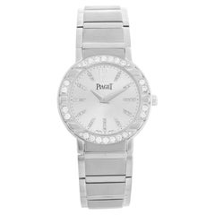 Vintage Piaget Polo White Gold Ladies Diamond Watch 27501