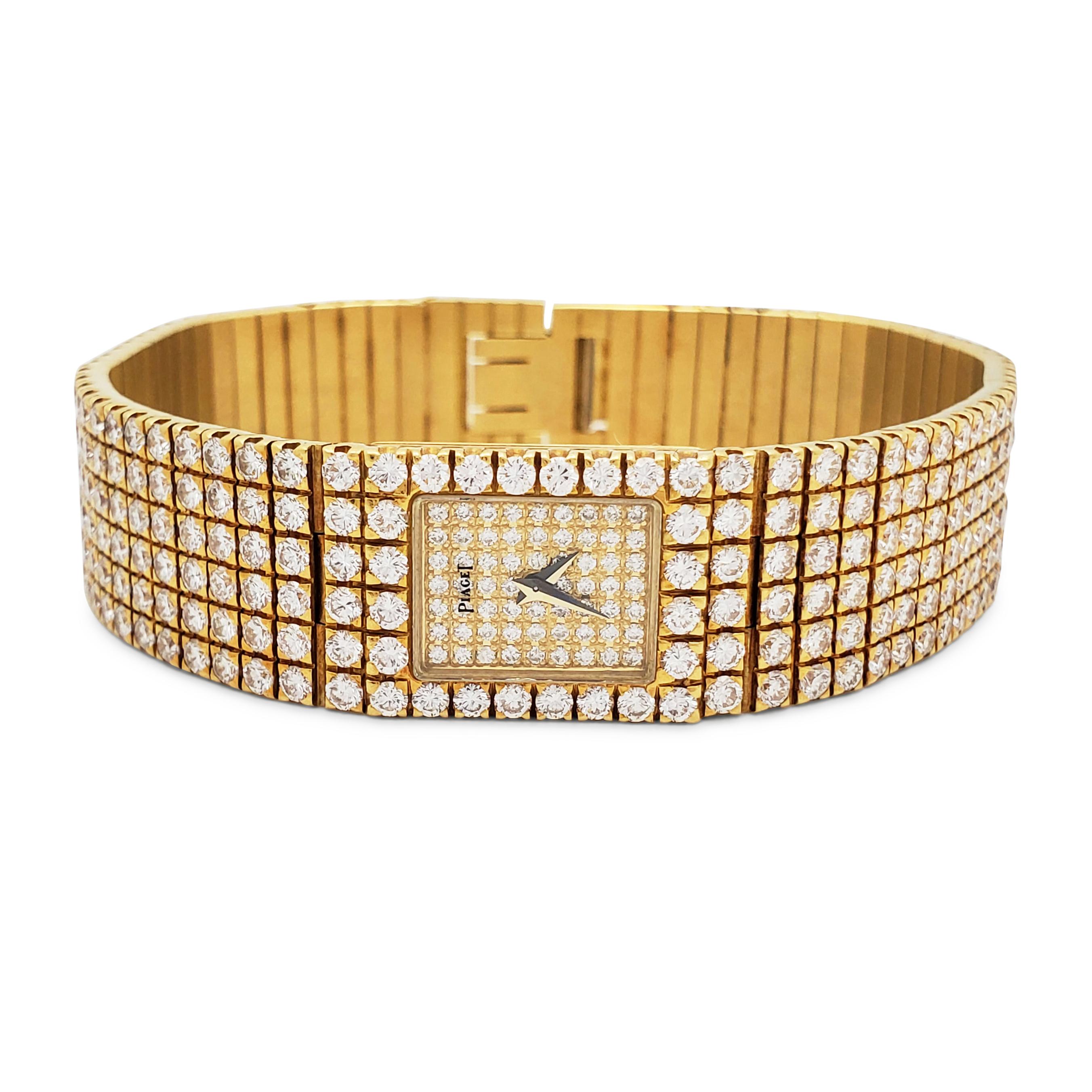Piaget Polo Yellow Gold Diamond Ladies Watch at 1stDibs