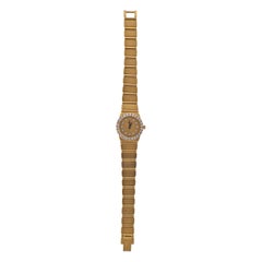 Vintage Piaget Polo Yellow Gold Diamond Lady's Watch