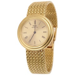 Retro Piaget Possession 18 Carat Yellow Gold Wristwatch