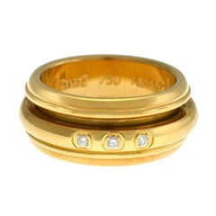Piaget Possession 18 Karat Yellow Gold 14 Grams Diamond Rotating Ring