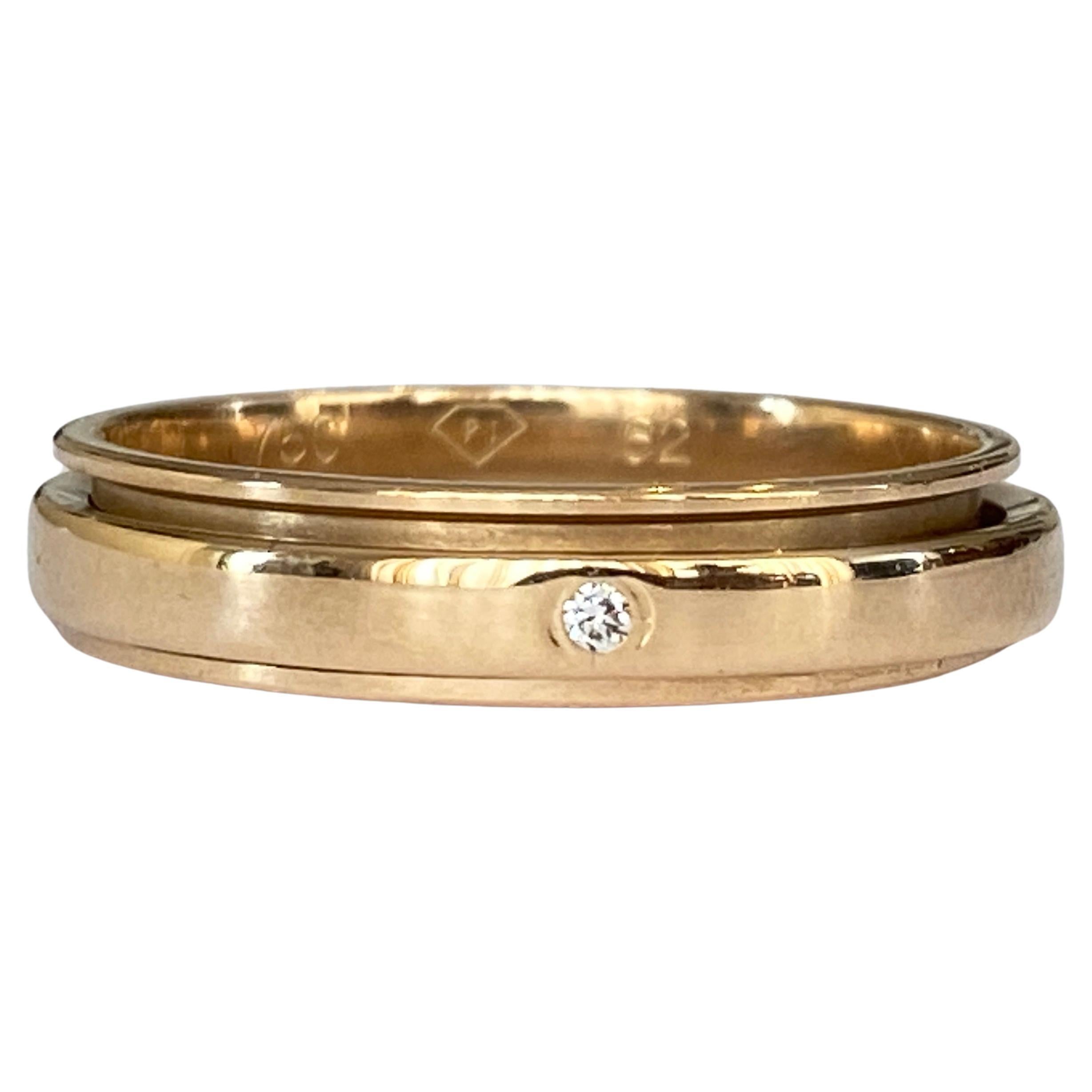 PIAGET Possession 18-karat yellow gold diamond men ring For Sale