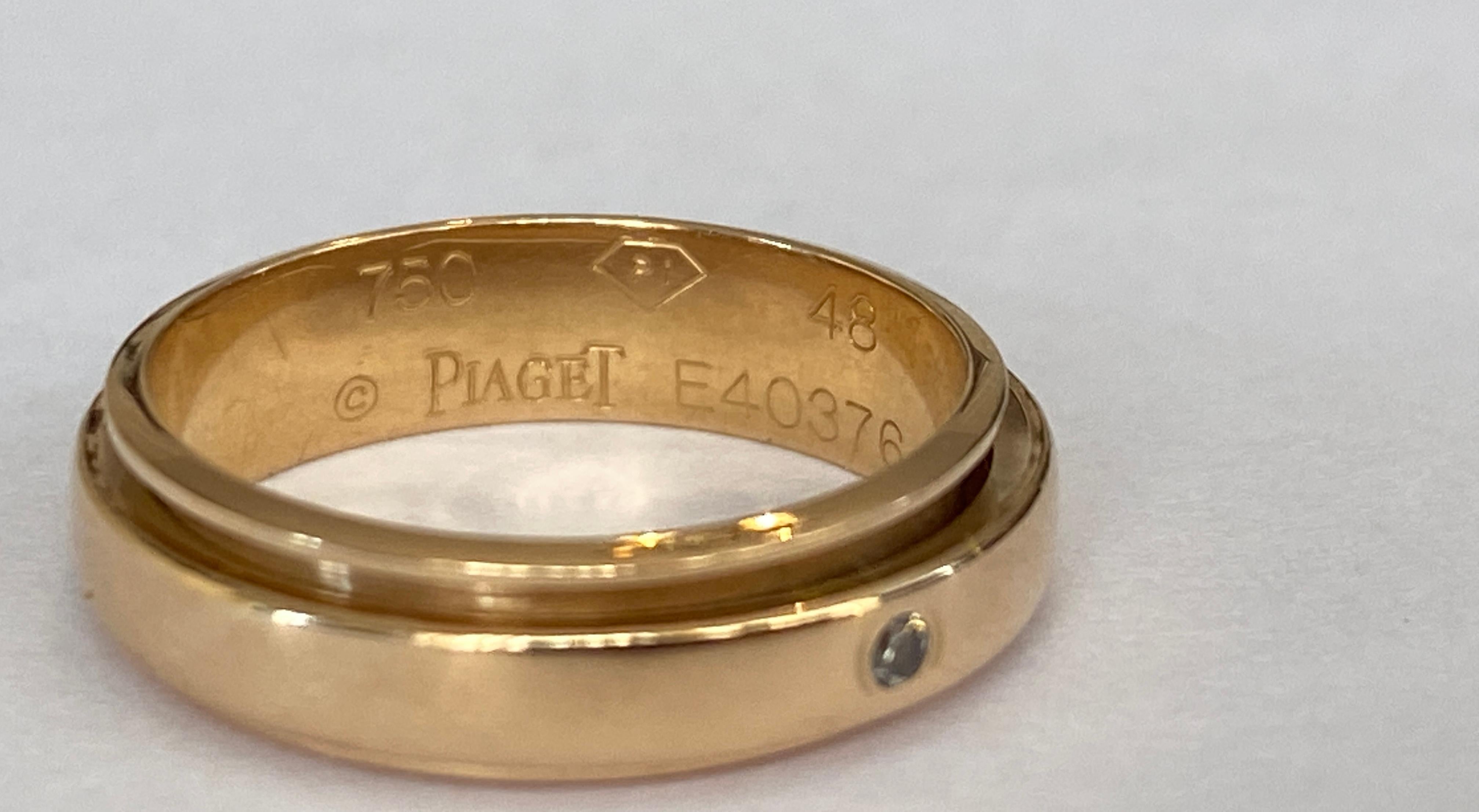 Modernist PIAGET Possession 18-karat yellow gold diamond women ring