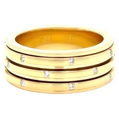Piaget Possession Bague tournante en or jaune 18ct avec diamant 0.11ct 12.15g