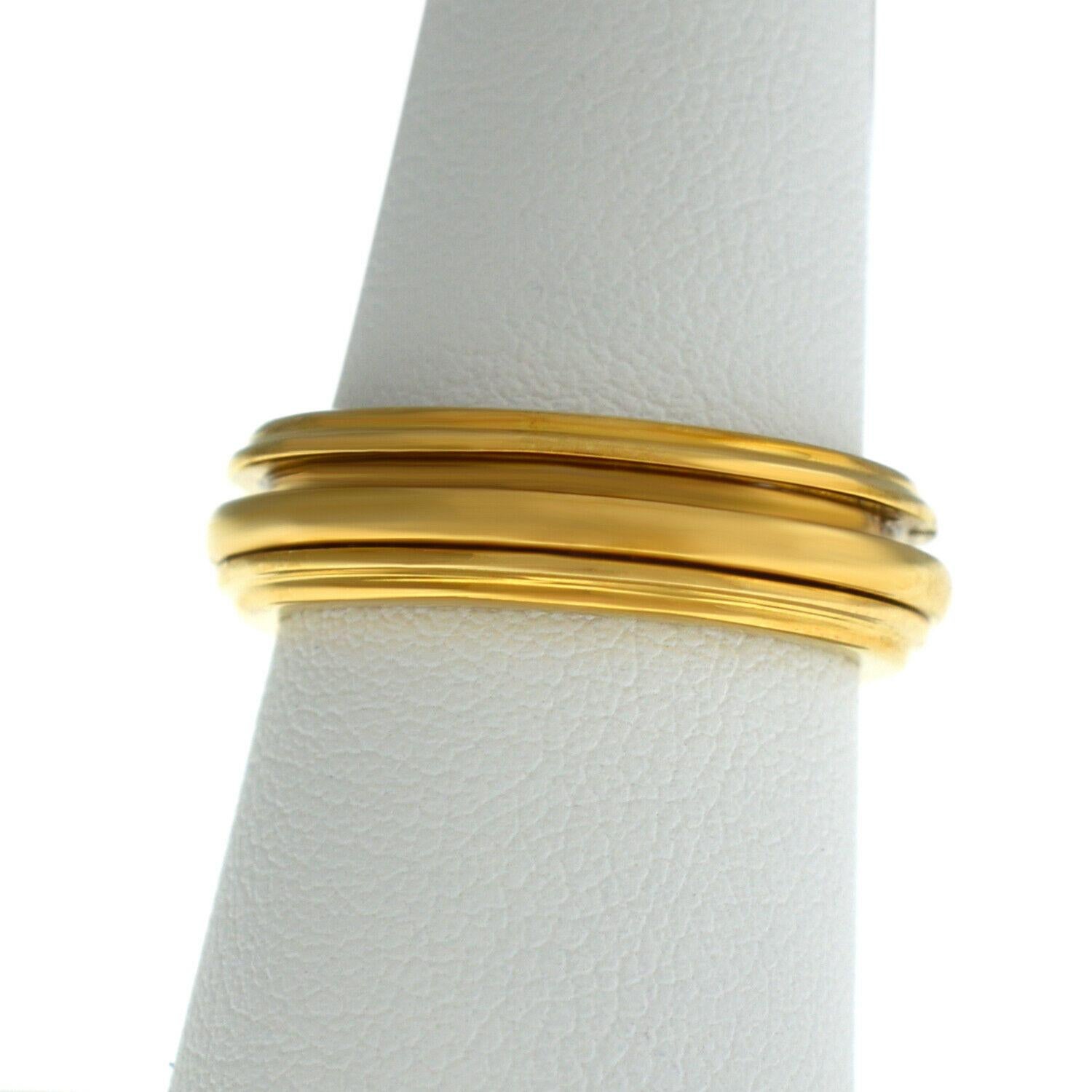 Piaget Possession 18 Karat Yellow Gold 14 Grams Diamond Rotating Ring For Sale 2