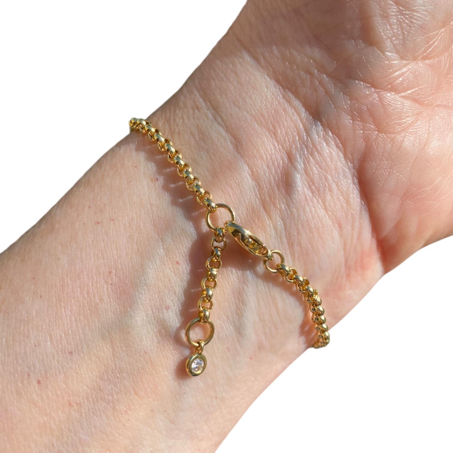 Taille brillant Bracelet en or jaune 18K avec diamants Piaget Possession en vente