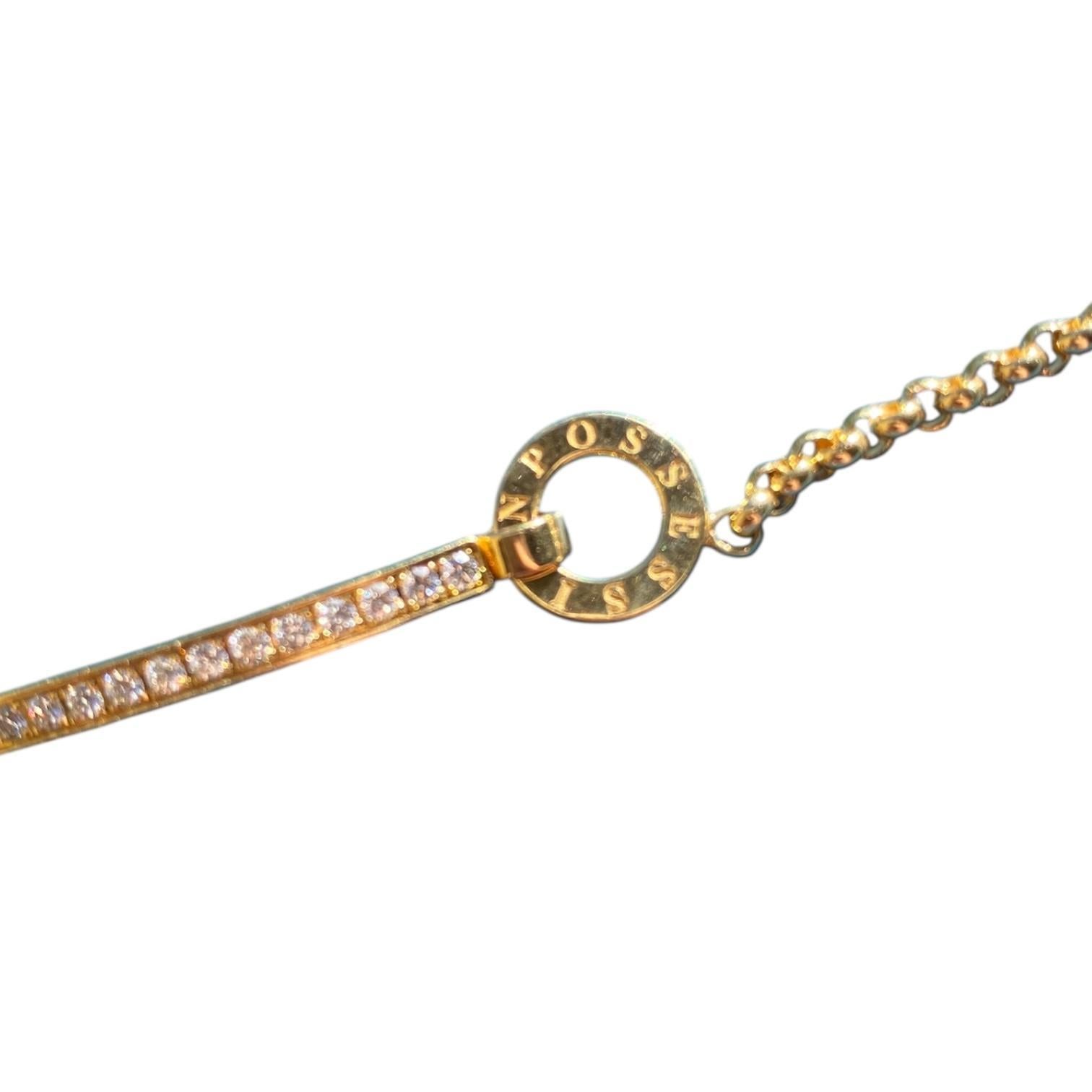Bracelet en or jaune 18K avec diamants Piaget Possession Bon état - En vente à Henderson, NV