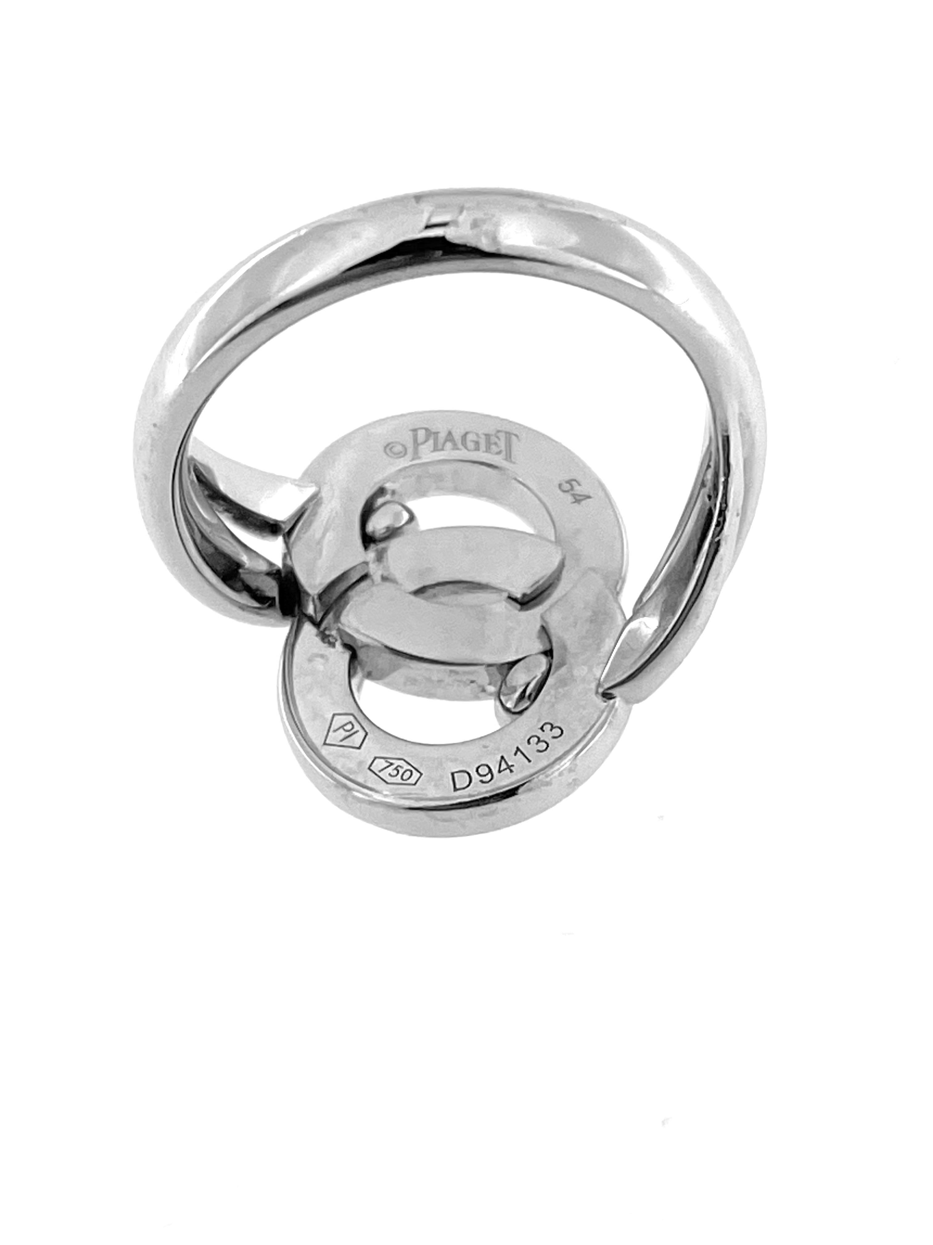 POSSESSION PIAGET 18 carats  Bague en or blanc avec diamants Unisexe en vente