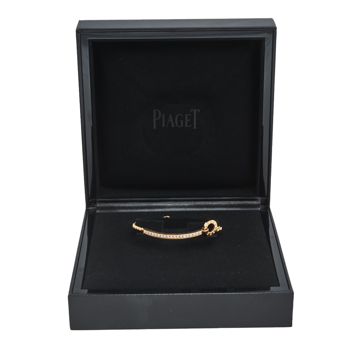 Contemporary Piaget Possession Diamond 18K Rose Gold Bracelet