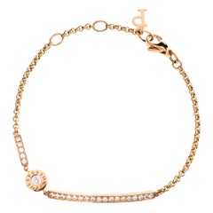 Piaget Possession Diamond 18K Rose Gold Chain Link Bracelet