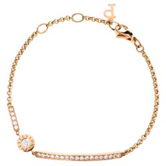 Piaget Possession Diamond 18K Rose Gold Chain Link Bracelet