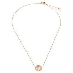 Used Piaget Possession Diamond 18K Rose Gold Pendant Necklace