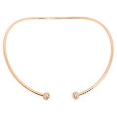 Piaget Possession Diamond 18K Rose Gold Rigid Collar Necklace