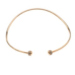 Piaget Possession Diamond & 18k Rose Gold Rigid Necklace