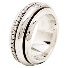 Piaget Possession Diamond 18k White Gold Ring Size 48