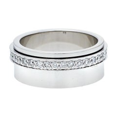 Piaget Possession Diamond 18K White Gold Ring Size 54
