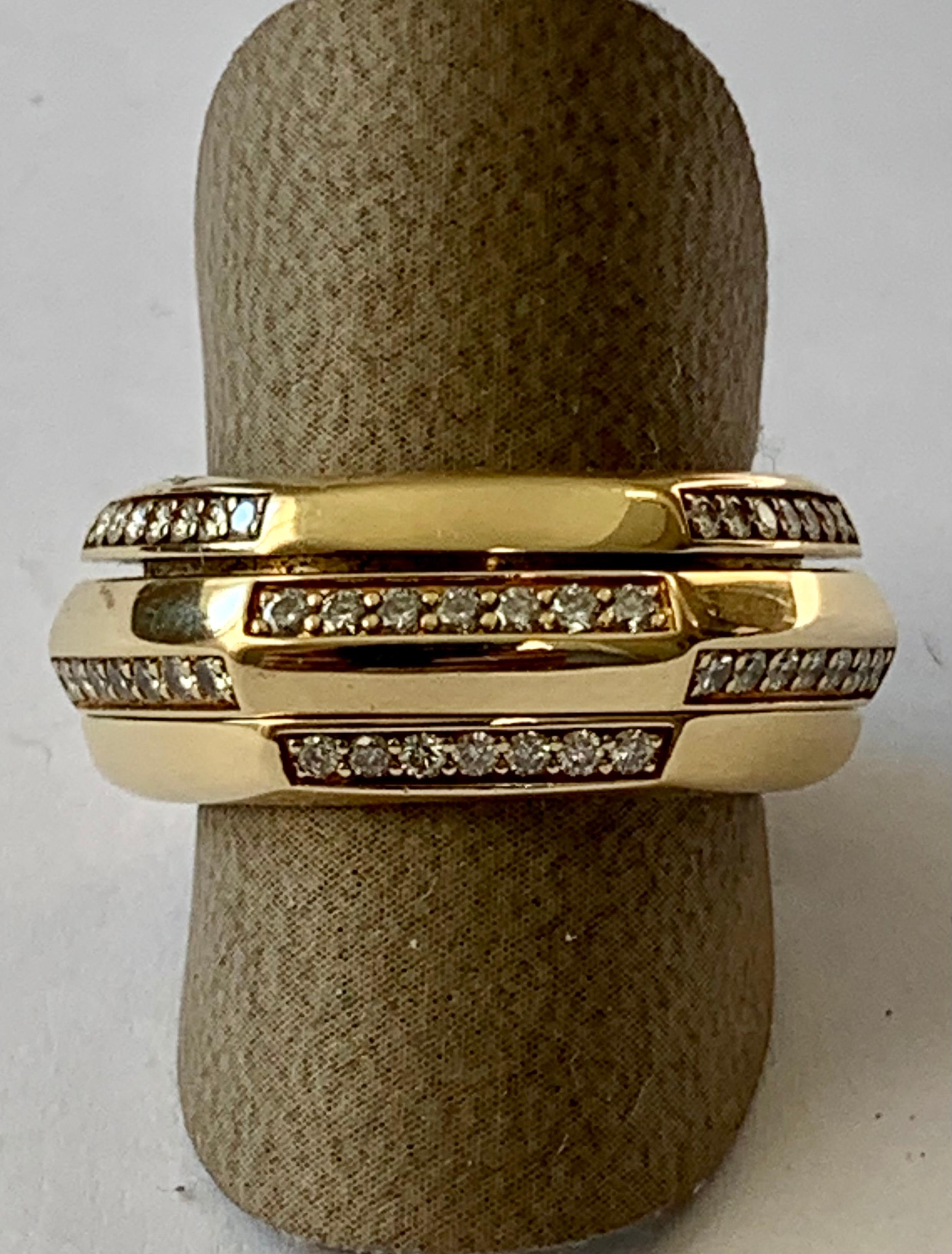 Piaget Possession Diamond and 18 Karat Yellow Gold Ring In Good Condition In Zurich, Zollstrasse