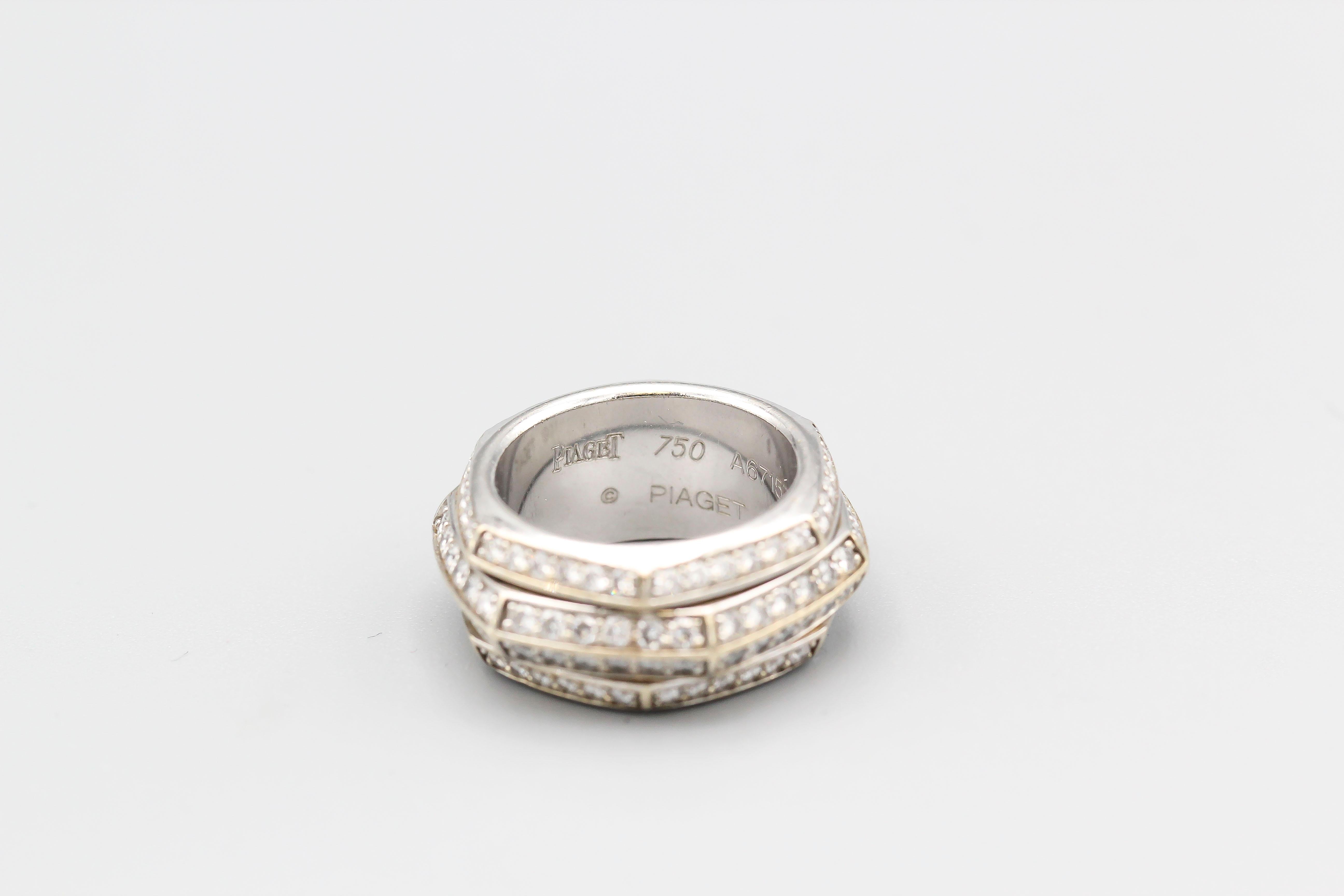 Piaget Possession Diamond and 18 Karat White Gold Band In Good Condition In New York City, NY