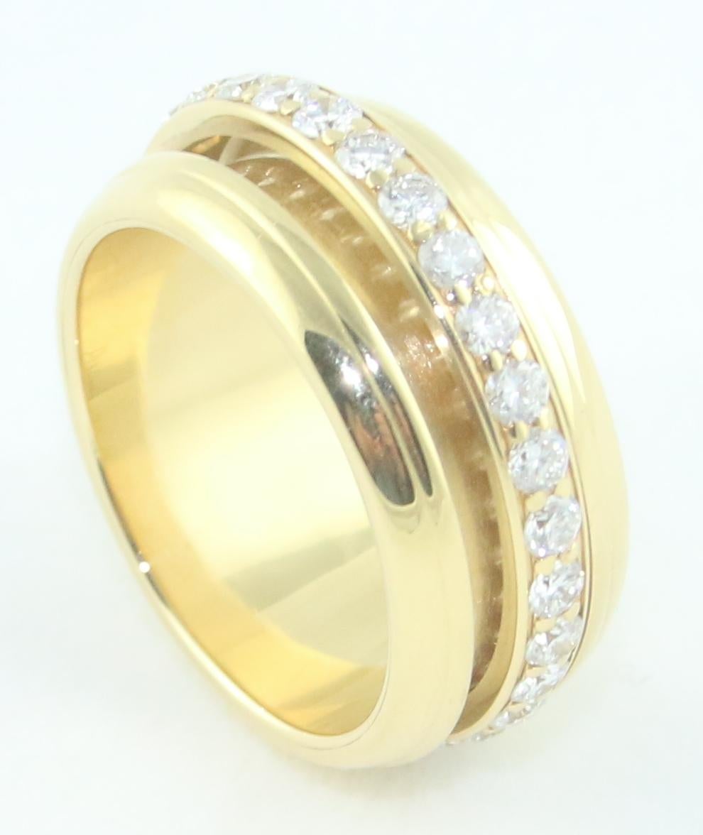 Contemporary PIAGET Possession Diamond Eternity Gold Band Ring 1990 For Sale