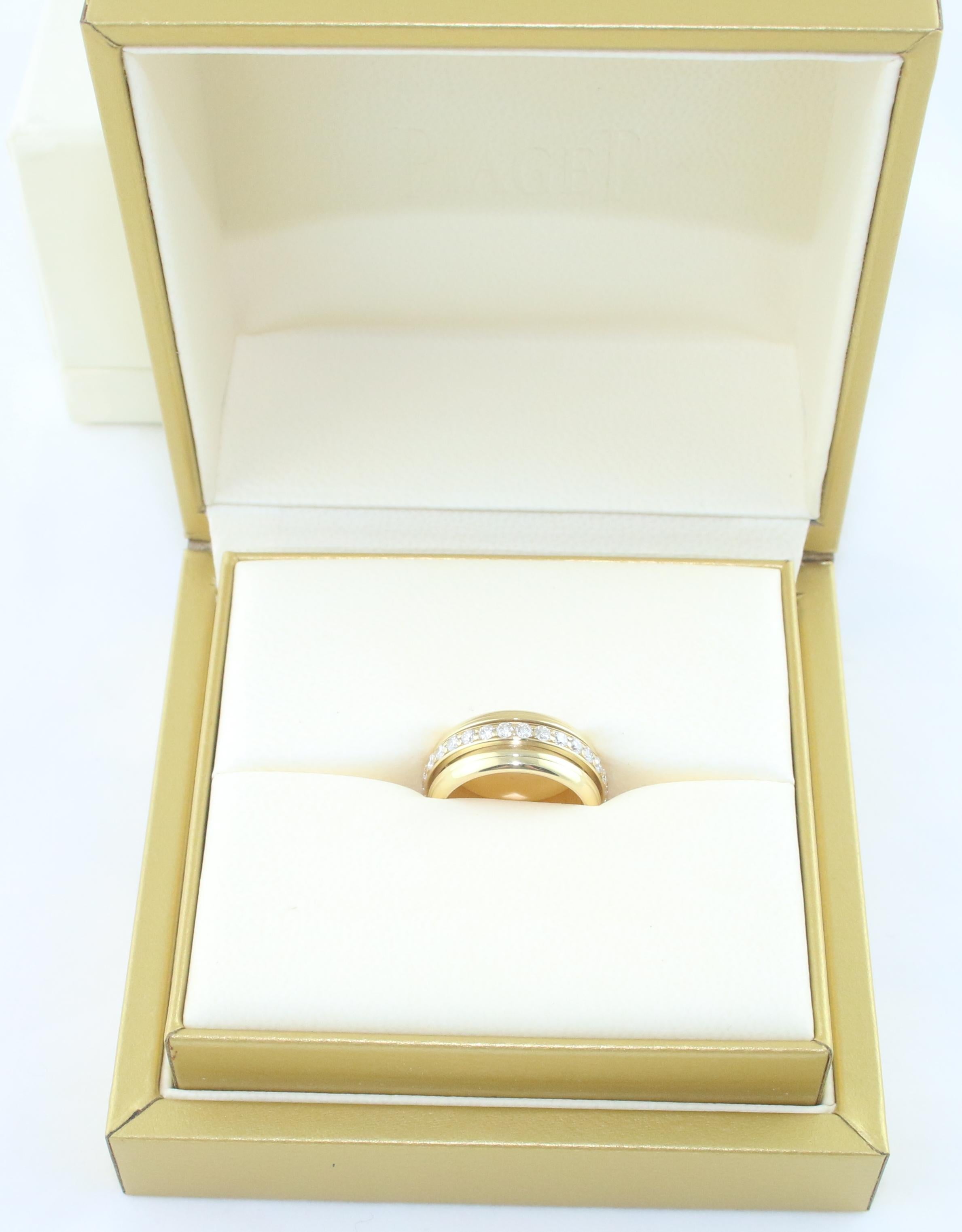 PIAGET Possession Diamond Eternity Gold Band Ring 1990 For Sale 2