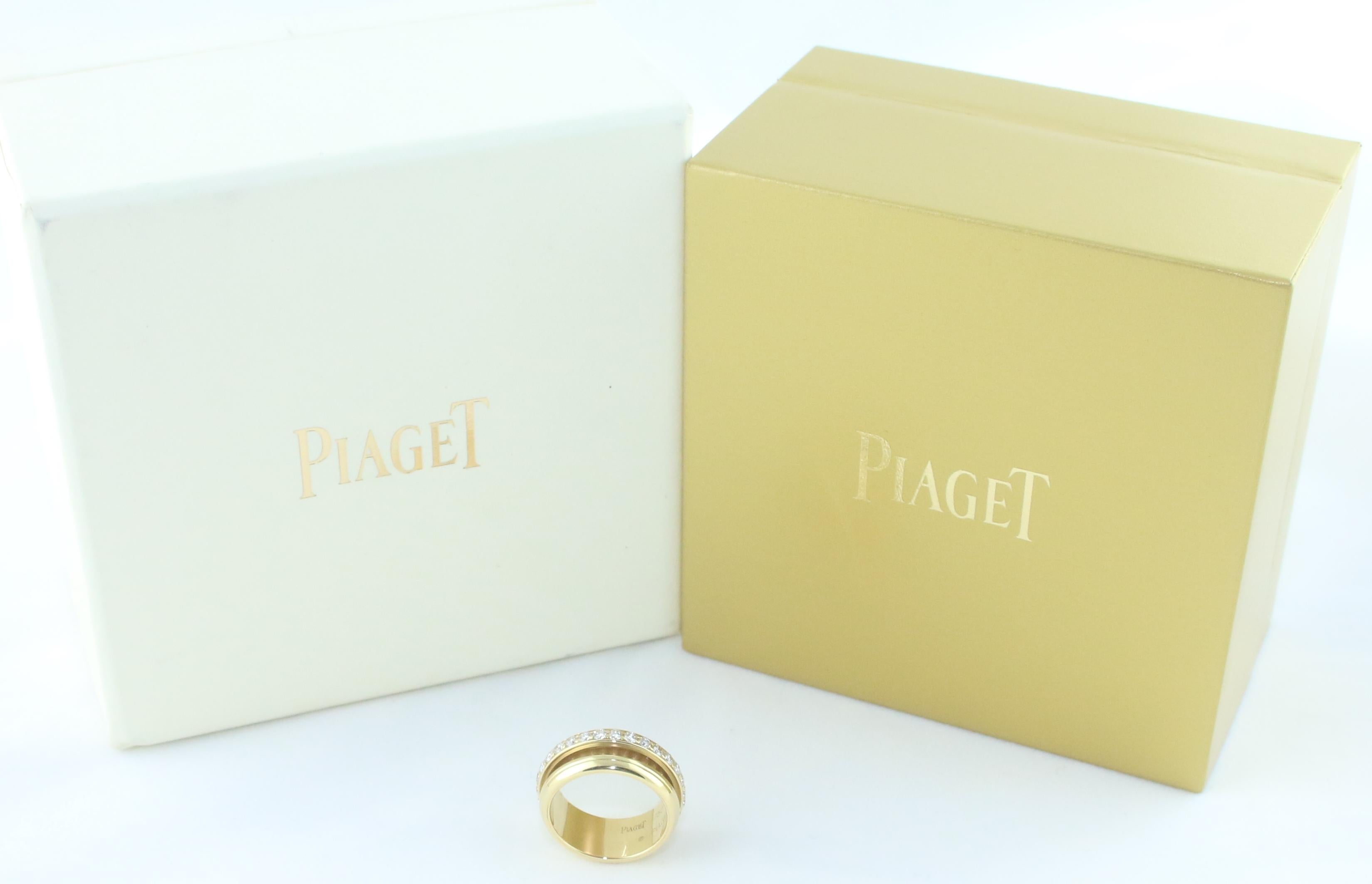 PIAGET Possession Diamond Eternity Gold Band Ring 1990 For Sale 3