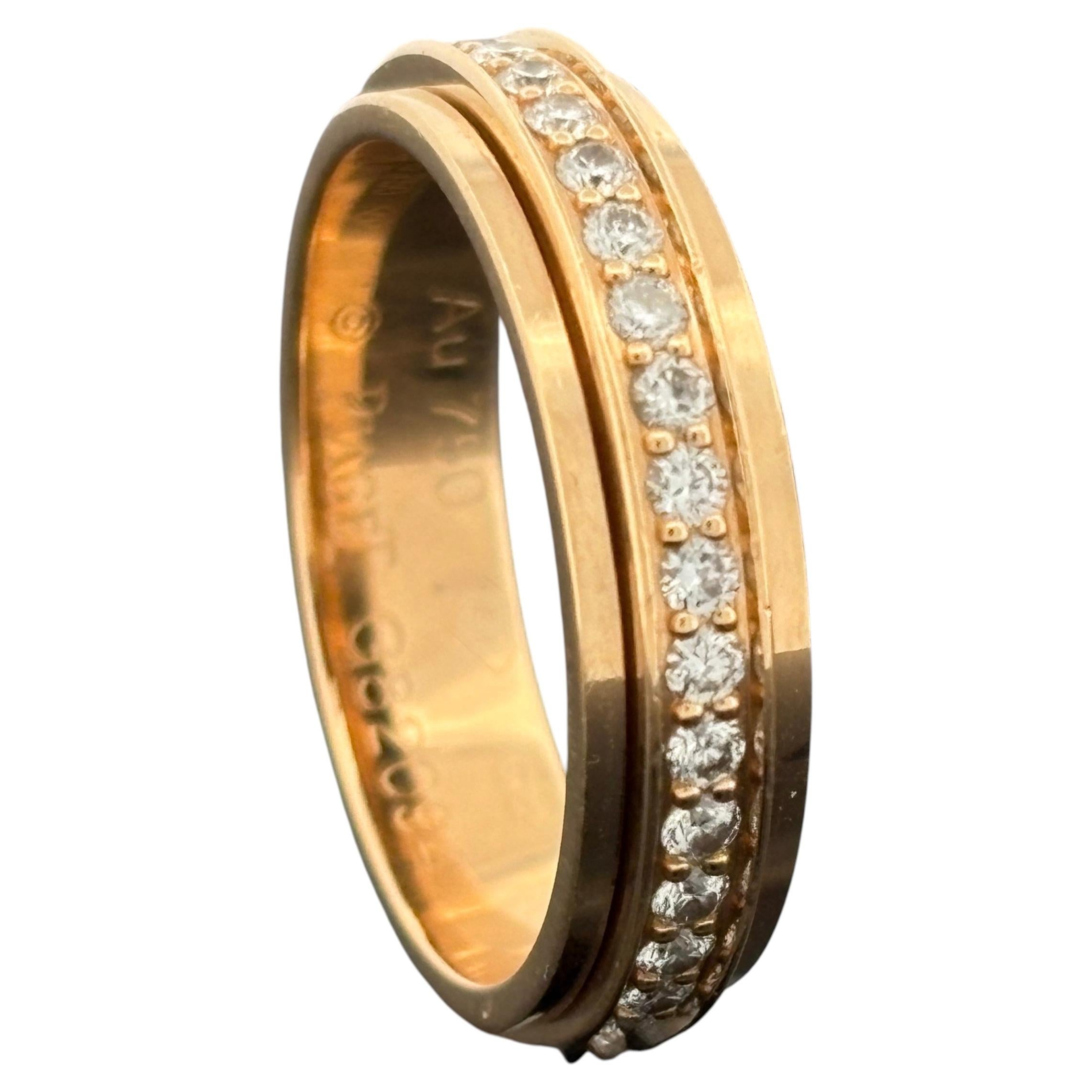 Piaget Possession Diamond Eternity Ring - 18k Rose Gold - Spinning - Sz 6