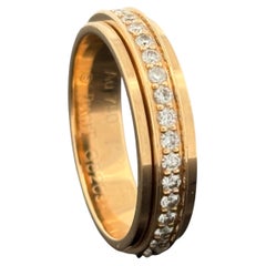 Piaget Possession Diamond Eternity Ring - 18k Rose Gold - Spinning - Sz 6
