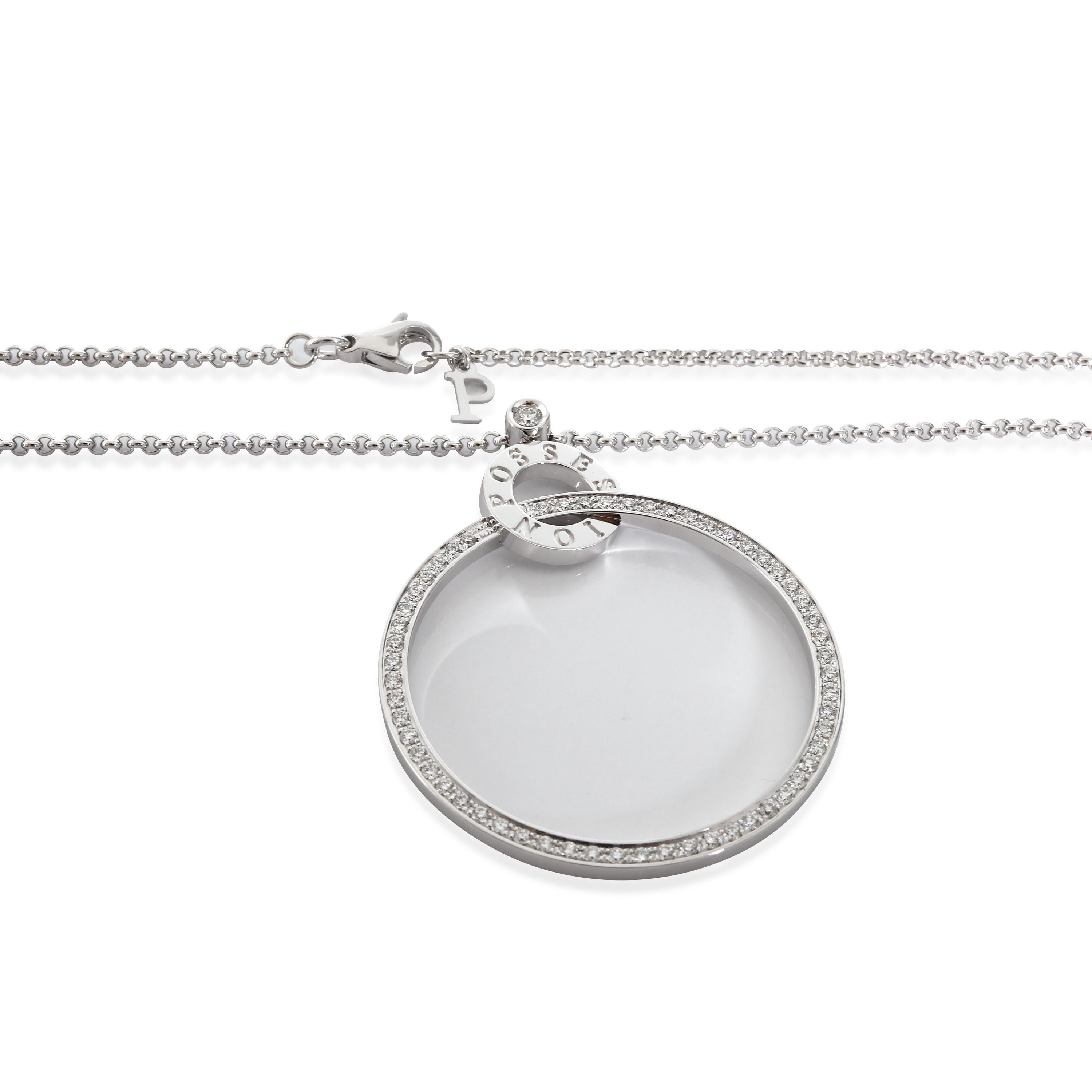 Ciondolo con diamante Piaget Possession in oro bianco 18 carati 1,25 CTW In condizioni ottime in vendita a New York, NY