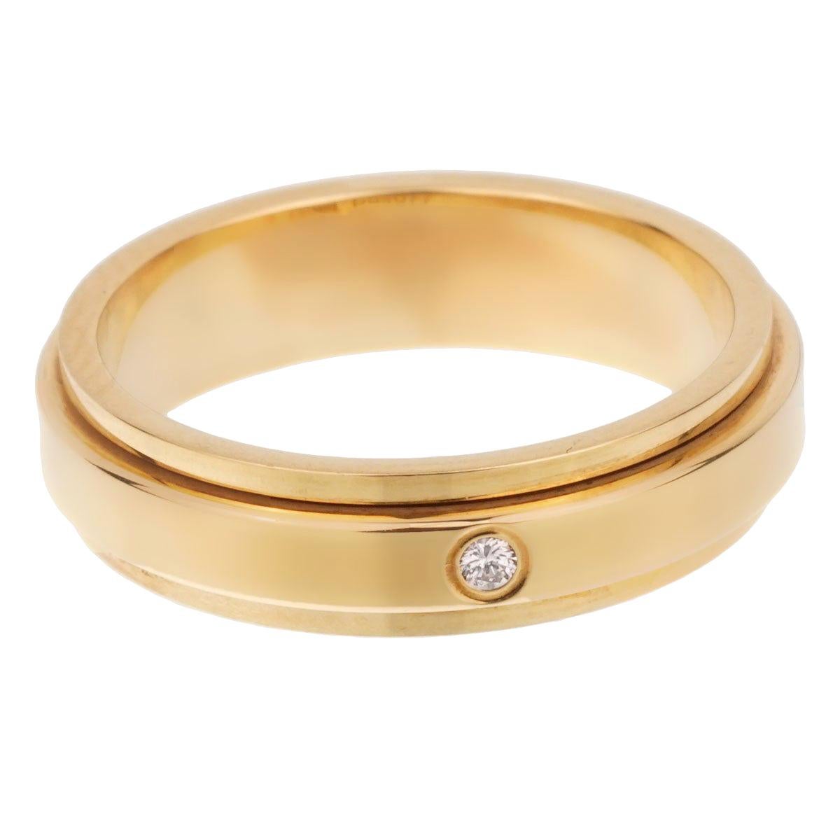 Piaget Possession Diamond Yellow Gold Spinning Ring For Sale