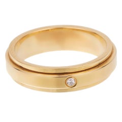 Vintage Piaget Possession Diamond Yellow Gold Spinning Ring