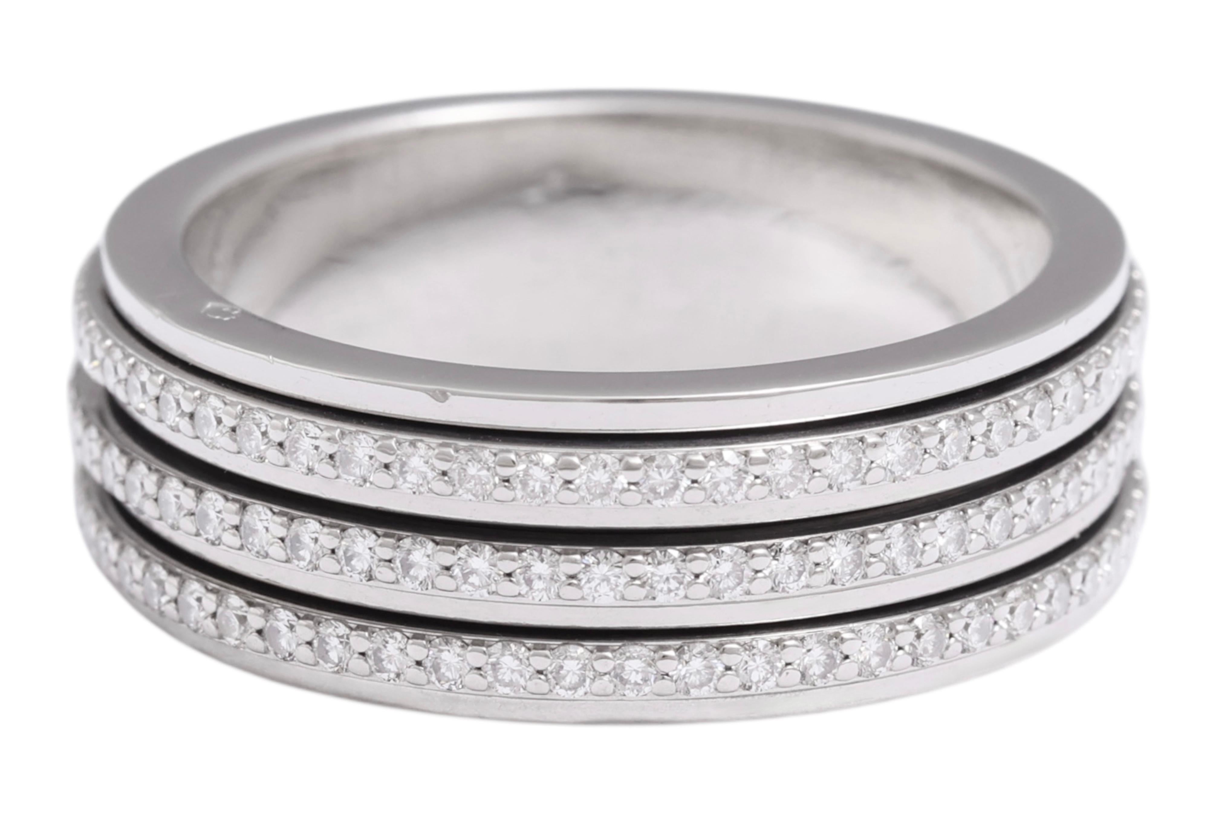Brilliant Cut Piaget Possession Engagement Eternity Diamond Ring 18kt White Gold For Sale
