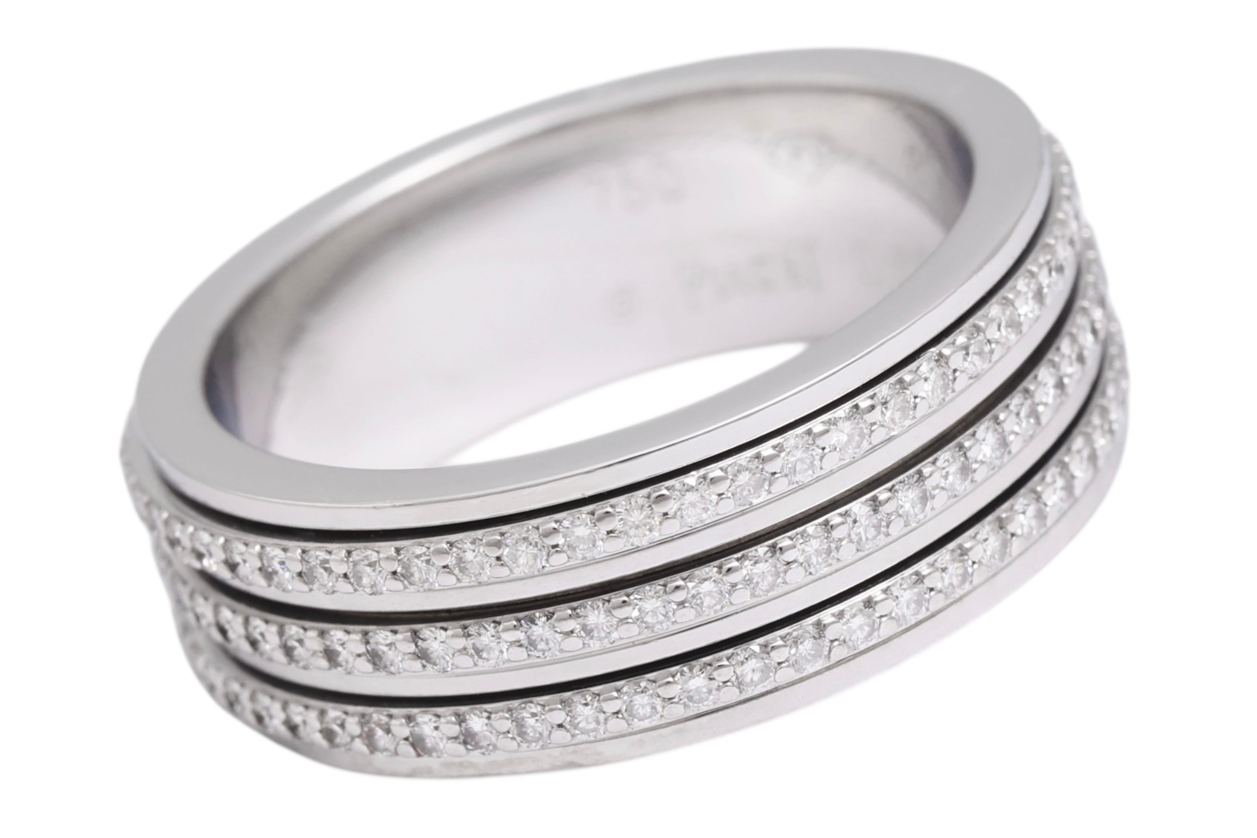 Piaget Possession Engagement Eternity Diamond Ring 18kt White Gold In New Condition For Sale In Antwerp, BE