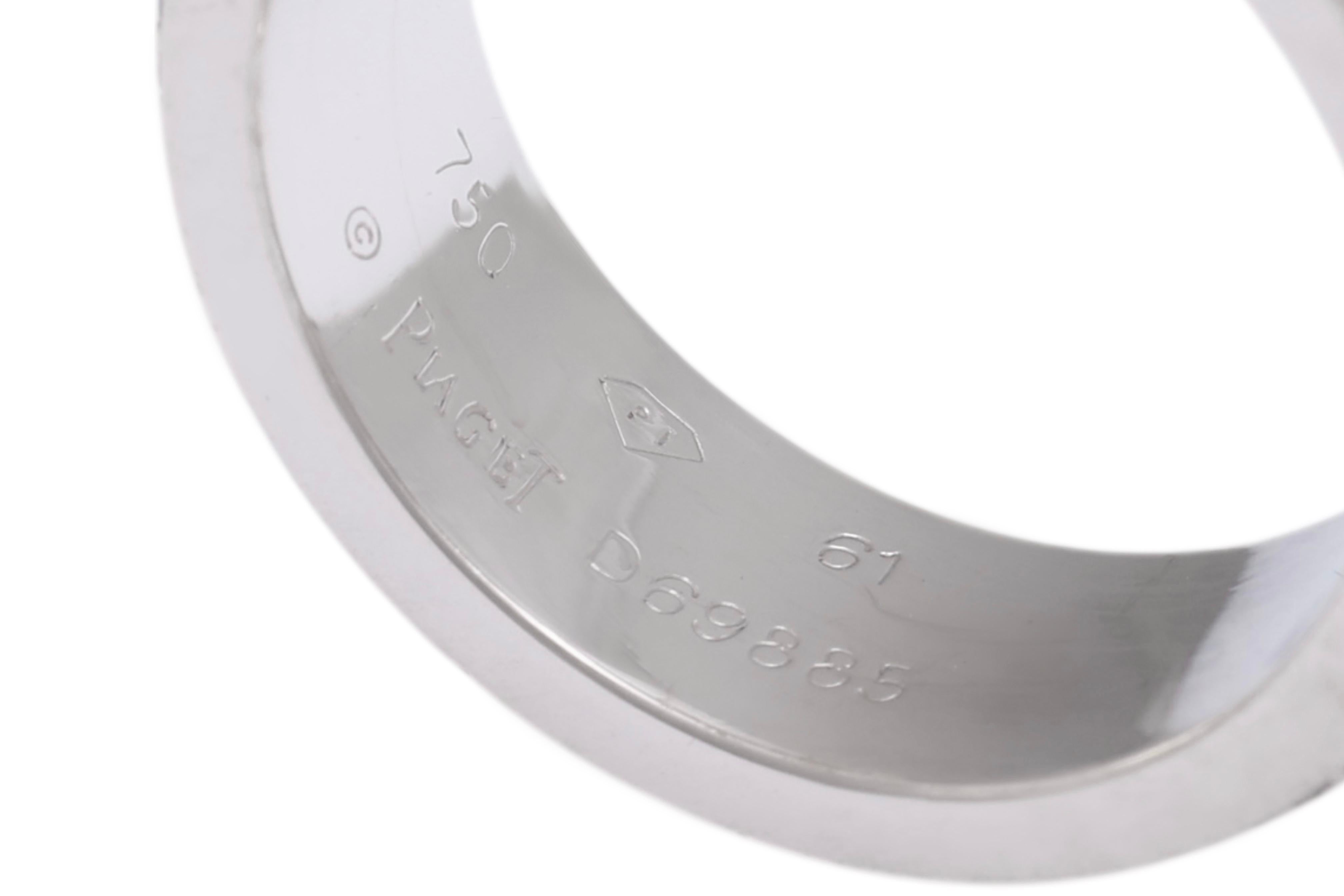 Piaget Possession Engagement Eternity Diamond Ring 18kt White Gold For Sale 2