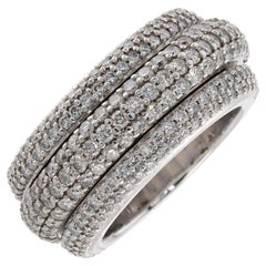 PIAGET Possession, bague d'éternité tournante en or blanc et diamants