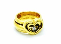Piaget Possession Heart 18 Karat Yellow Gold Diamond Band Ring
