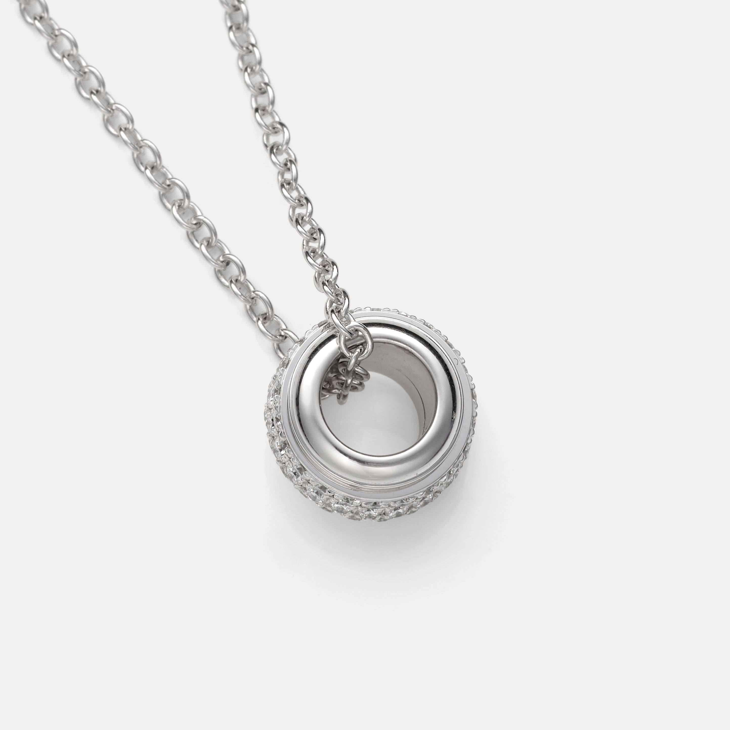 Taglio brillante Collana Piaget Possession in oro bianco e diamanti in vendita