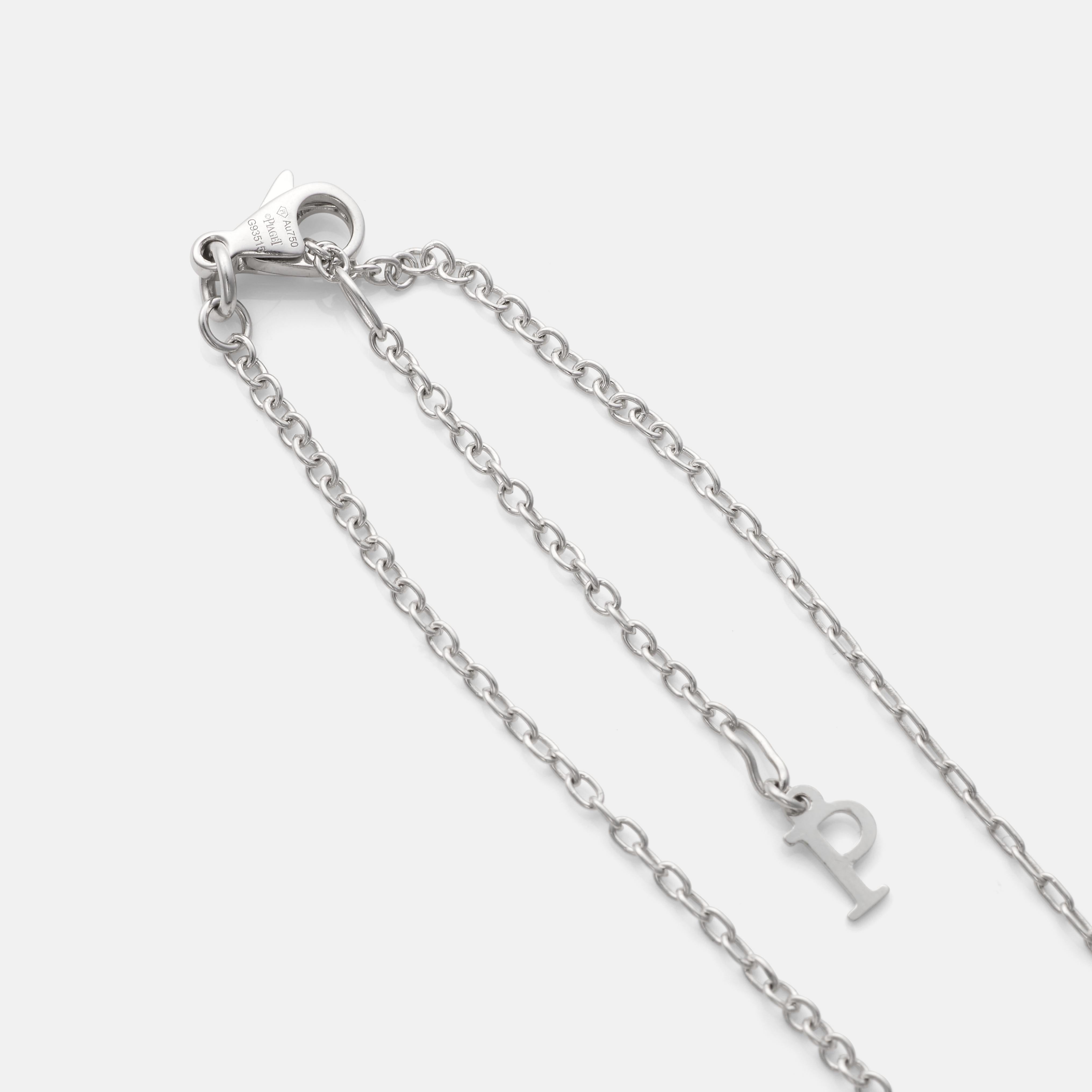 Collana Piaget Possession in oro bianco e diamanti In condizioni ottime in vendita a PARIS, FR