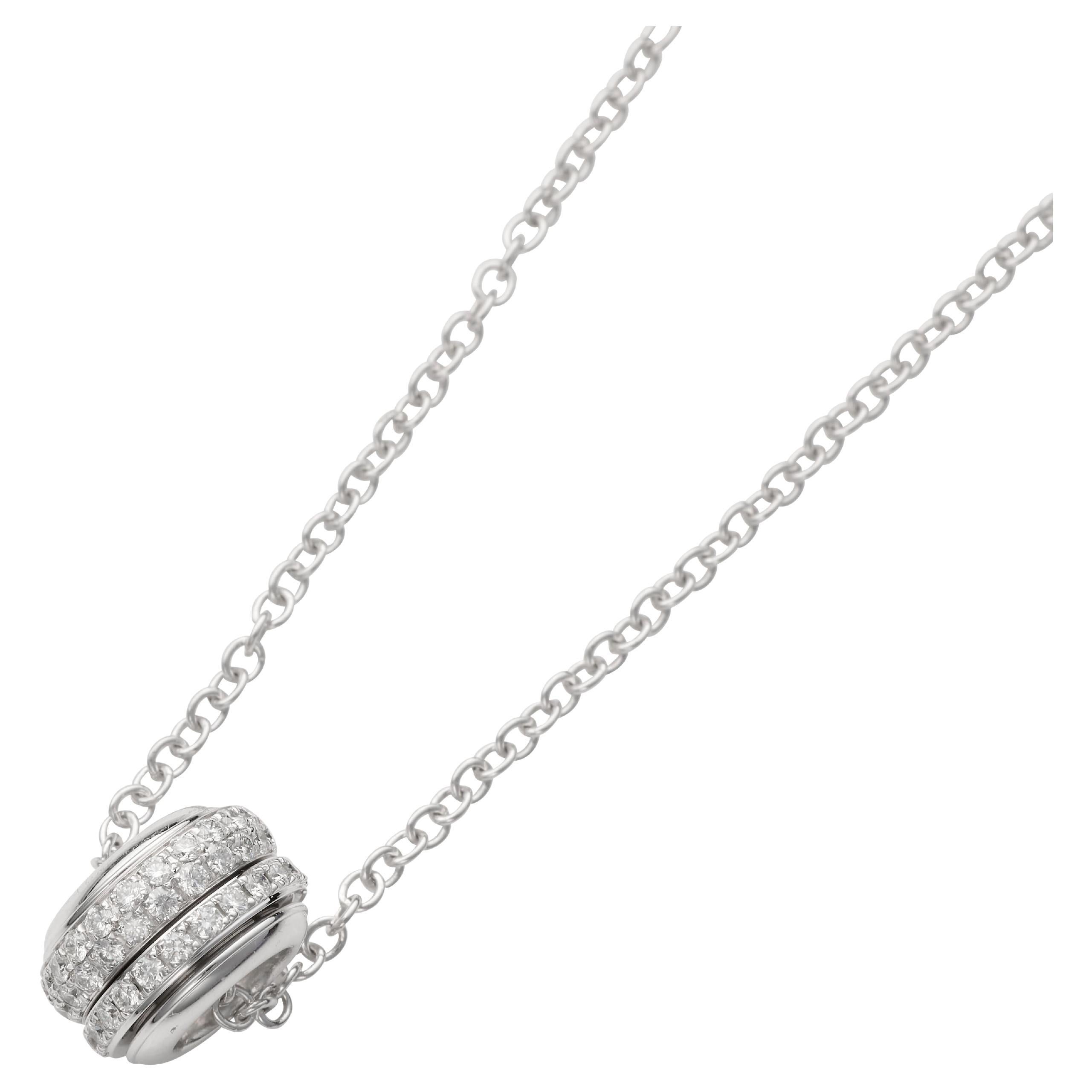 Collana Piaget Possession in oro bianco e diamanti in vendita