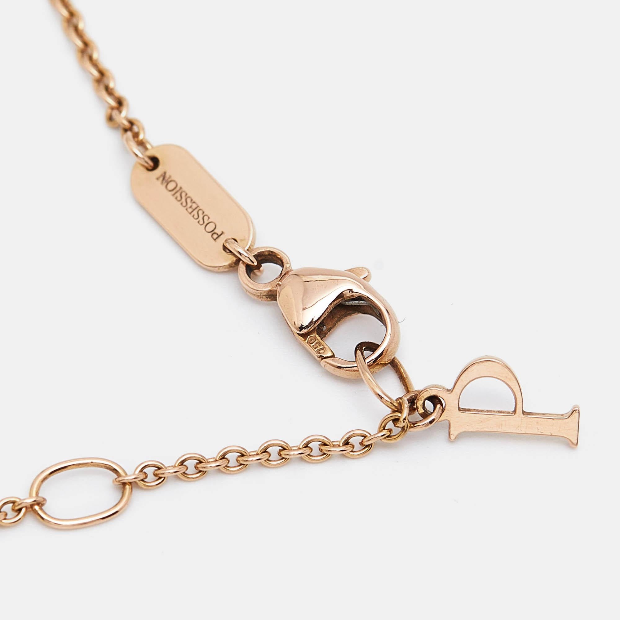 Piaget Possession Onyx Diamond  18k Rose Gold Bracelet 1