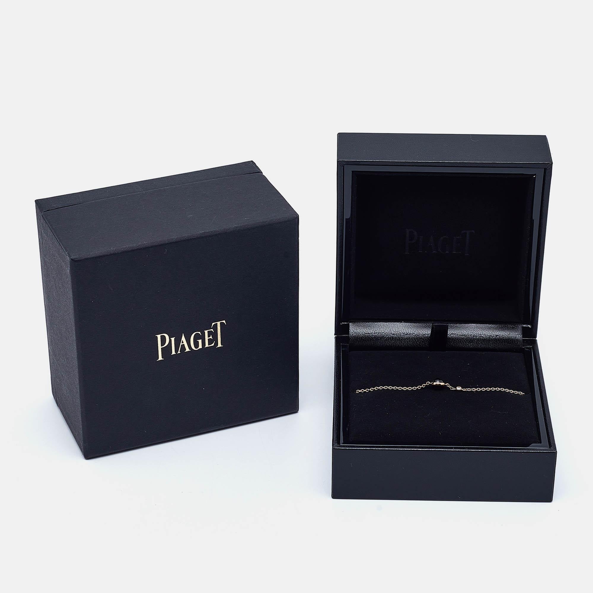 Piaget Possession Onyx Diamond  18k Rose Gold Bracelet 2