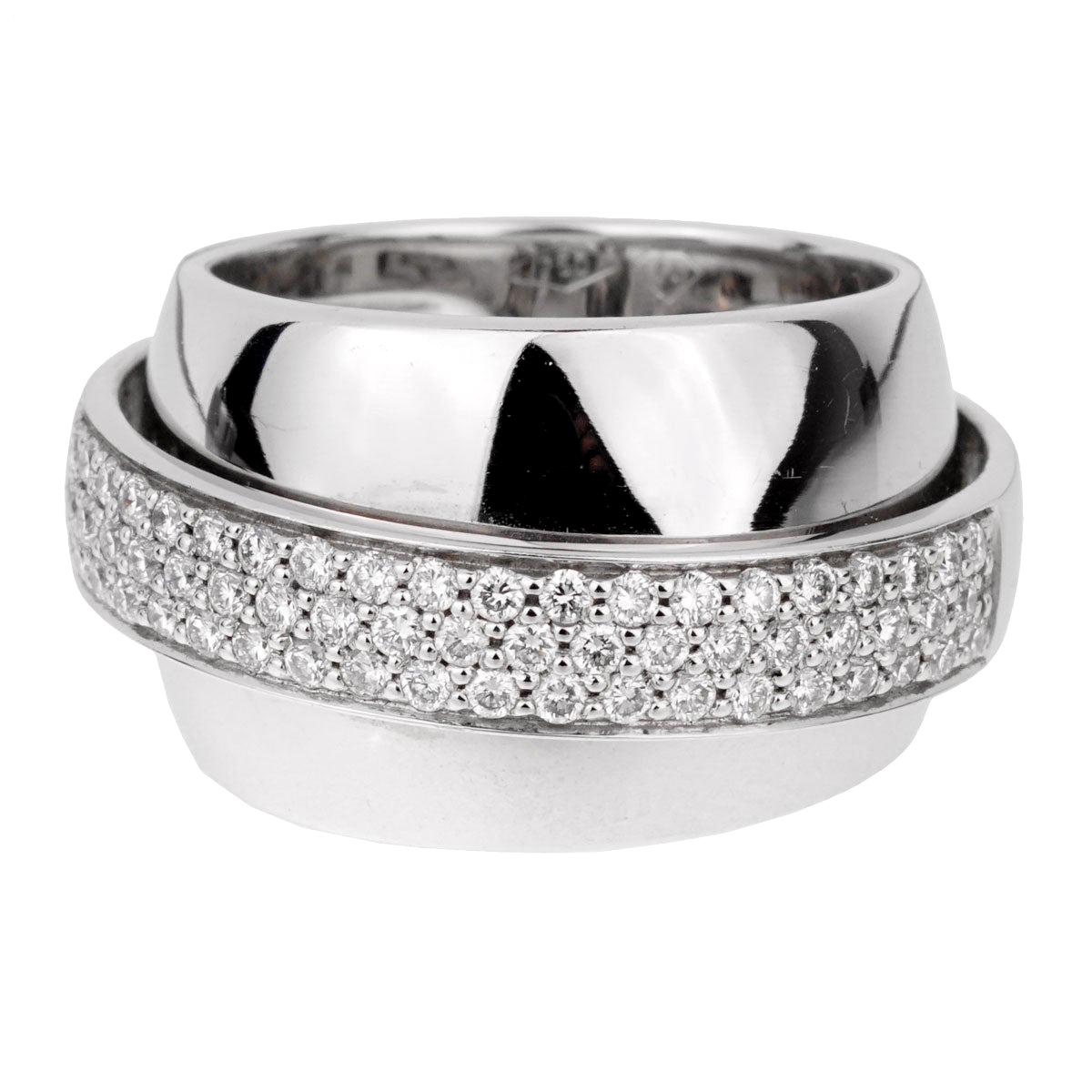 Piaget Possession Pave Diamond White Gold Ring For Sale