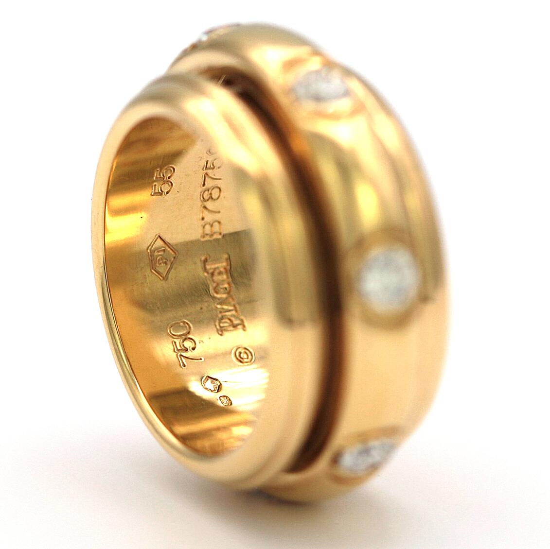 Piaget Possession Ring in 18 Karat Yellow Gold with Diamonds In New Condition In Los Angeles, CA