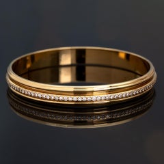 Piaget Possession Spinning Bangle Bracelet With Diamonds & 18K Yellow Gold