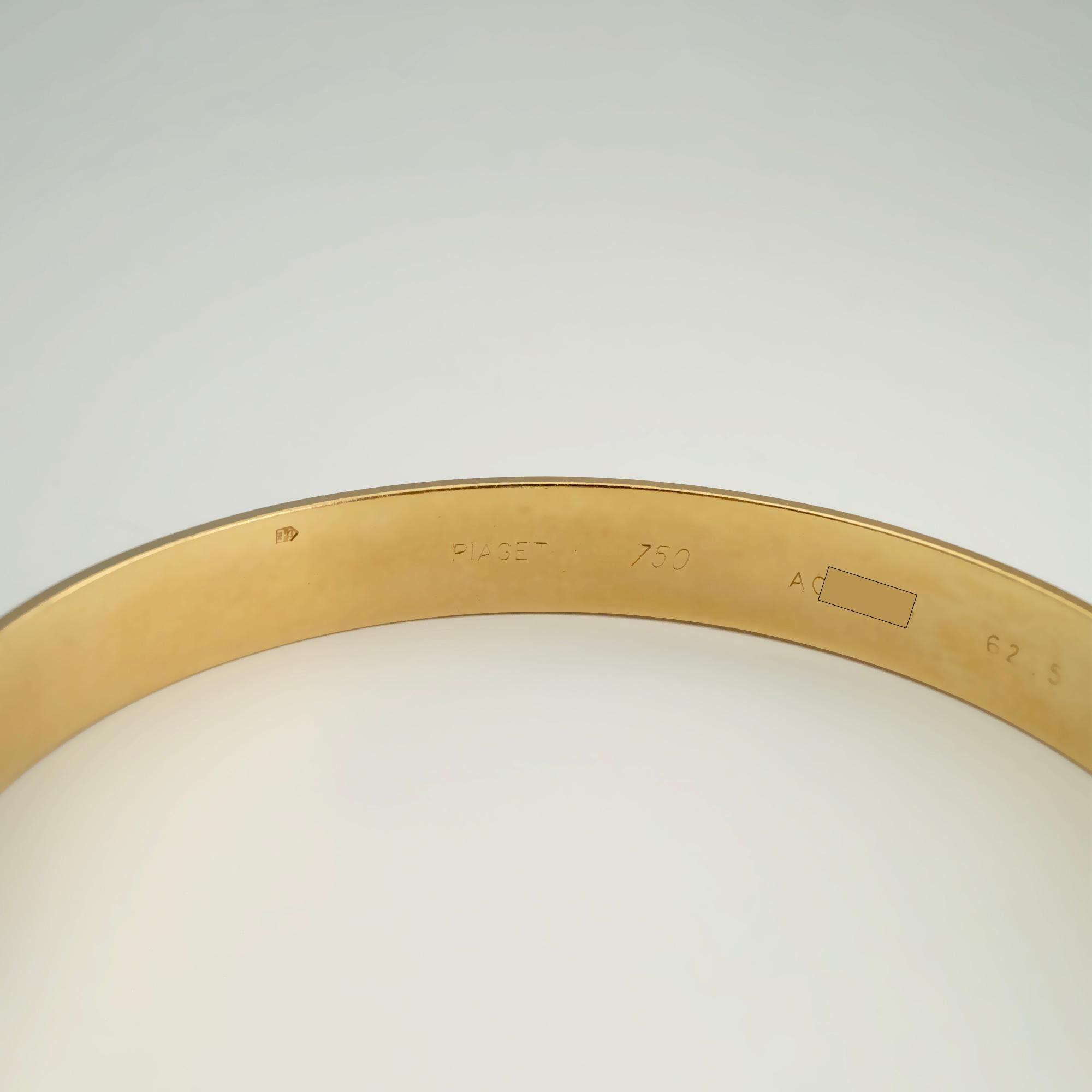 Piaget Possession Bangle rotante con diamanti e oro giallo 18 carati In condizioni ottime in vendita a Monte Carlo, MC